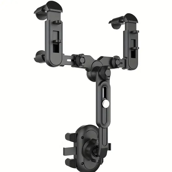 360° Rotating Car Rearview Mirror Phone Holder - Perfect for Kids and Adults - Compatible with Phones and GPS Devices - Sturdy a