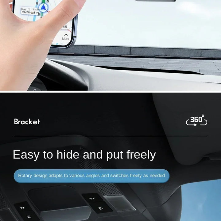 Rearview Mirror Phone Holder Car 360 Rotation Phone Mount Stable Gripper Smartphone Navigation Bracket For iPhone Samsung Xiaomi