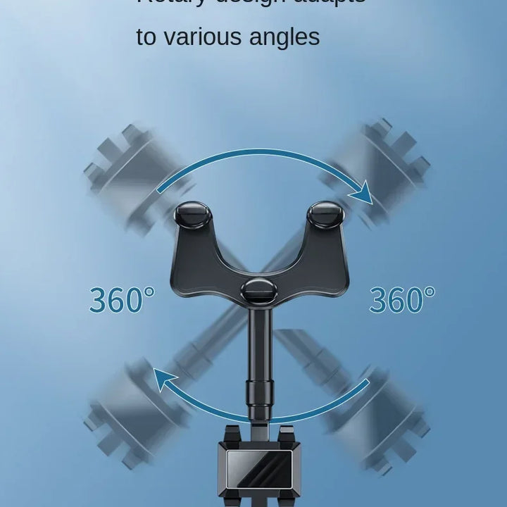 Rearview Mirror Phone Holder Car 360 Rotation Phone Mount Stable Gripper Smartphone Navigation Bracket For iPhone Samsung Xiaomi